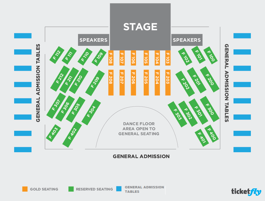 Concert Seating Diagrams