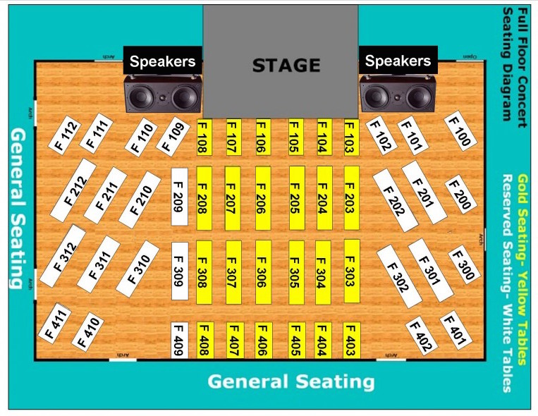 Concert Seating Diagrams