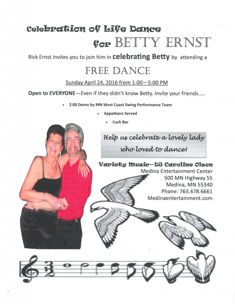 Betty's Dance Flyer 
